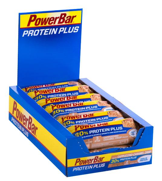 Foto Barritas Powerbar Protein Plus 30 Box 15u Cappucino-candy