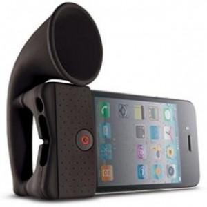 Foto Base amplificadora horn stand iphone 4 negro