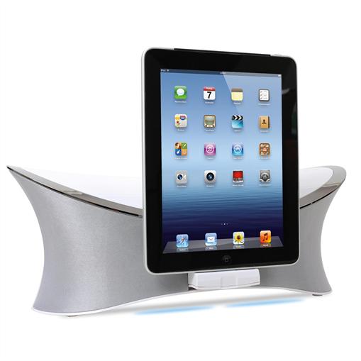 Foto Base Dock para iPad-iPhone-iPod 2.1 MQSystemMW-1238 Blanco
