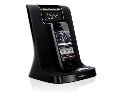 Foto Base iphone gear4 alarmdock halo 2 (black)