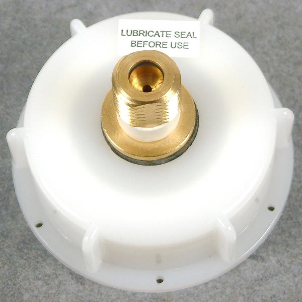 Foto Basic Barrel WH Cap With Brass Inlet & S30 Relief Valve