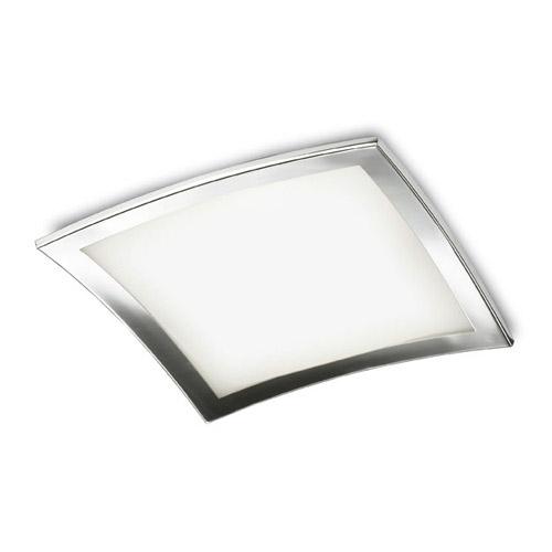 Foto Basic Plafón Cuadrado Pequeño Cromo de Leds C4