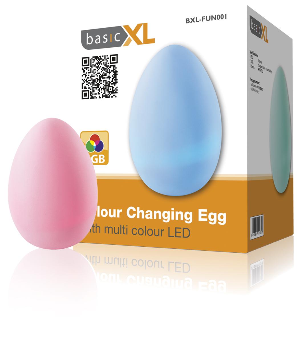 Foto basicXL Huevo con LED de colores cambiantes