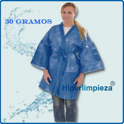 Foto Bata-Kimono 30 Gr 100 Unidades Azul