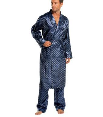 Foto Bata larga de satén hombre