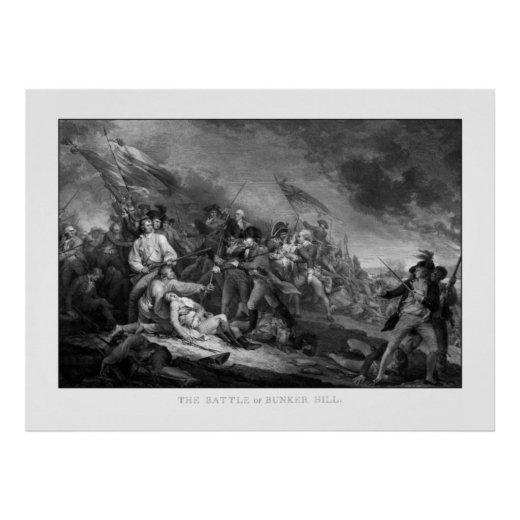 Foto Batalla del Bunker Hill Poster