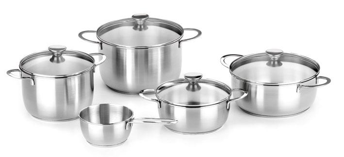 Foto bateria de cocina 5 piezas bra mod. ancora