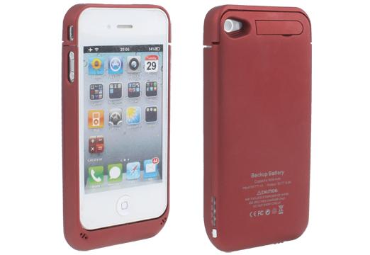 Foto Bateria Externa iPhone 4 Rojo