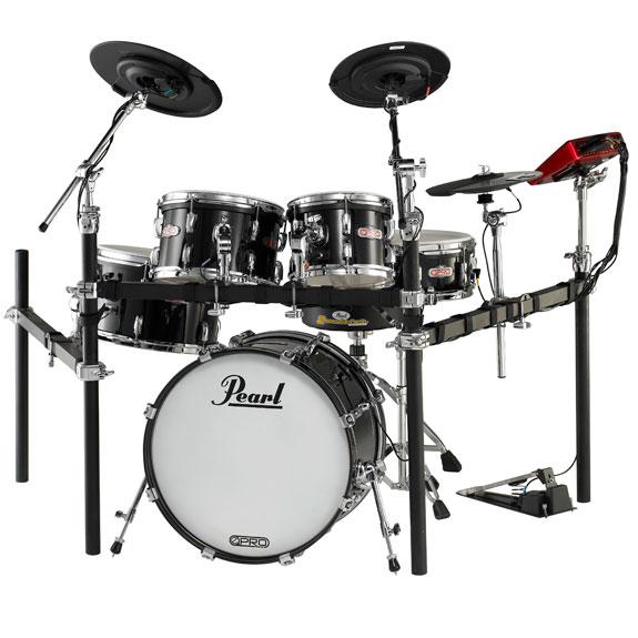 Foto Bateria Hibrida Pearl E-Pro Live Plastic Cymbals