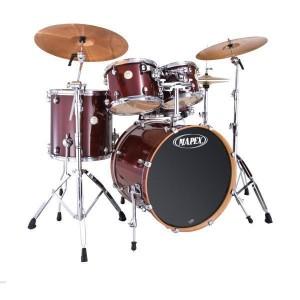 Foto BATERIA MAPEX MERIDIAN MAPLE MP6285CY TRANSPARENT CHERRY RED