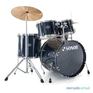 Foto bateria sonor smart force xtended stage 1 black platos