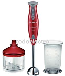 Foto Batidora bosch msm65per roja pie inox 750w