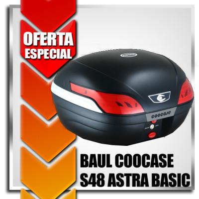 Foto Baul Moto Negro Modelo S48 Astra Basic Motero
