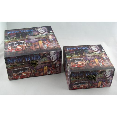 Foto Baules set de 2 (25x25 / 22x22 cm)