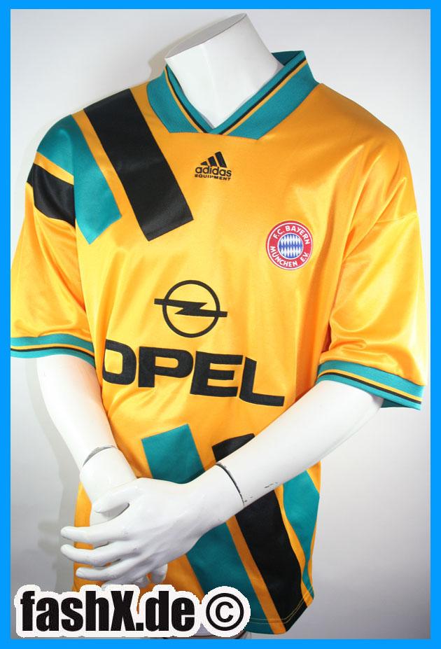 Foto Bayern München camiseta amarillo 1993/94 XL 7 Mehmet Scholl Adidas