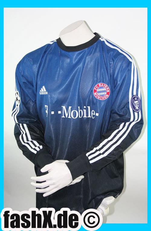 Foto Bayern München Oliver Kahn Match worn camiseta 2XL CL Adidas