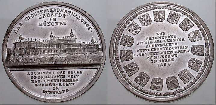 Foto Bayern-München, Stadt Zinnmedaille 1854