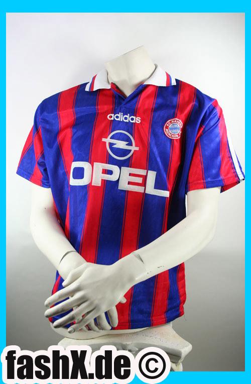 Foto Bayern München Trikot 20# Herzog Größe M 1995/96 Adidas Vintage