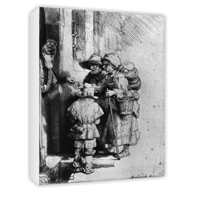Foto Beggars on the Doorstep of a House, 1648.. - Art Canvas