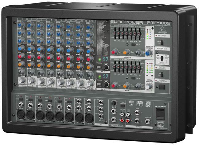 Foto Behringer PMP980S-EU. Mesa de mezclas autoamplificada