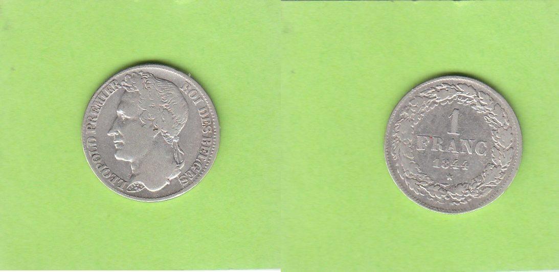 Foto Belgien 1 Franc 1844