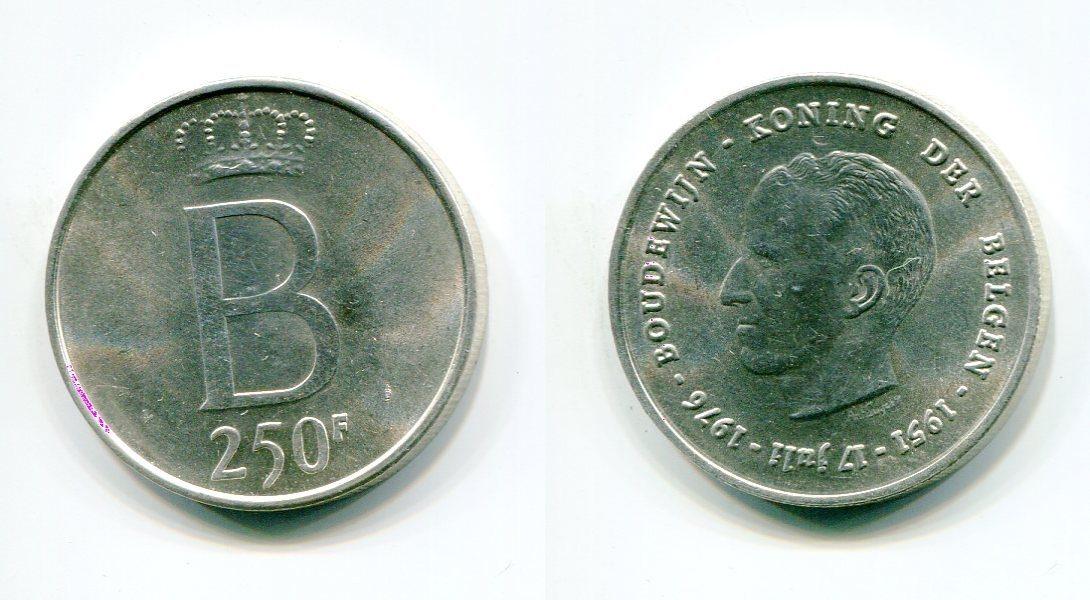 Foto Belgien 250 Francs 1976