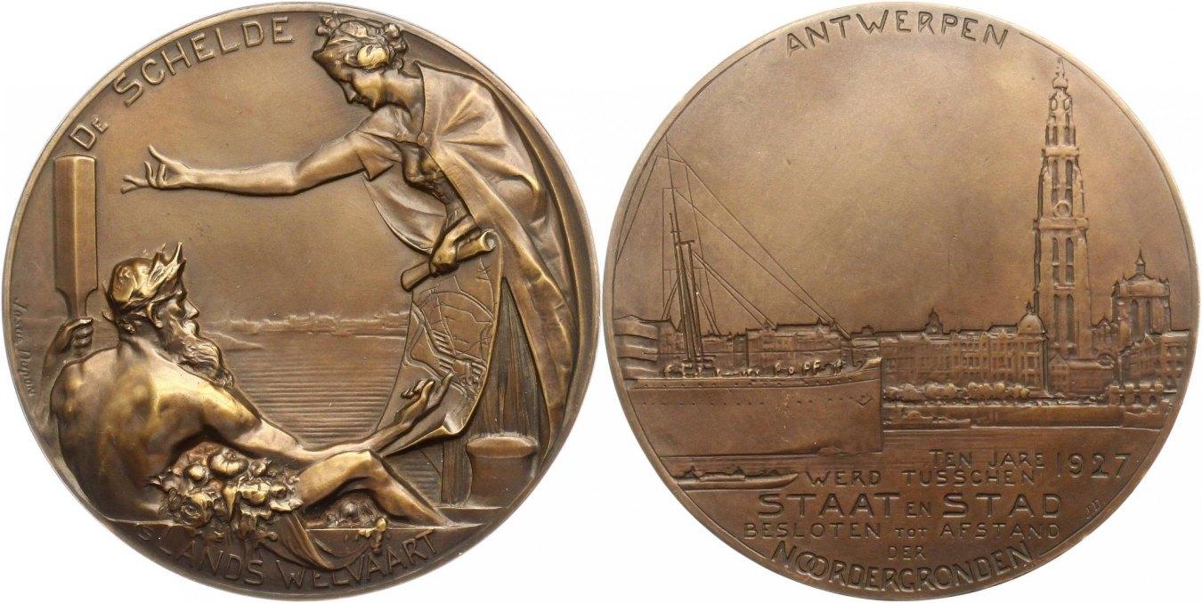 Foto Belgien-Antwerpen, Stadt Bronzemedaille 1927