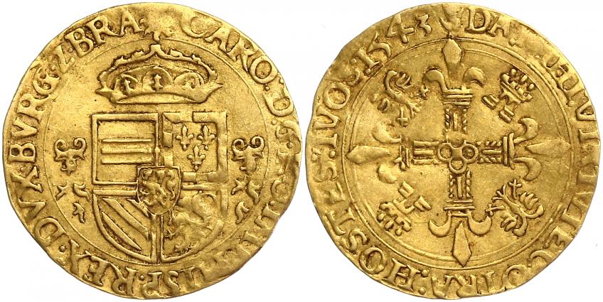 Foto Belgien-Brabant Couronne d´or Gold 1543