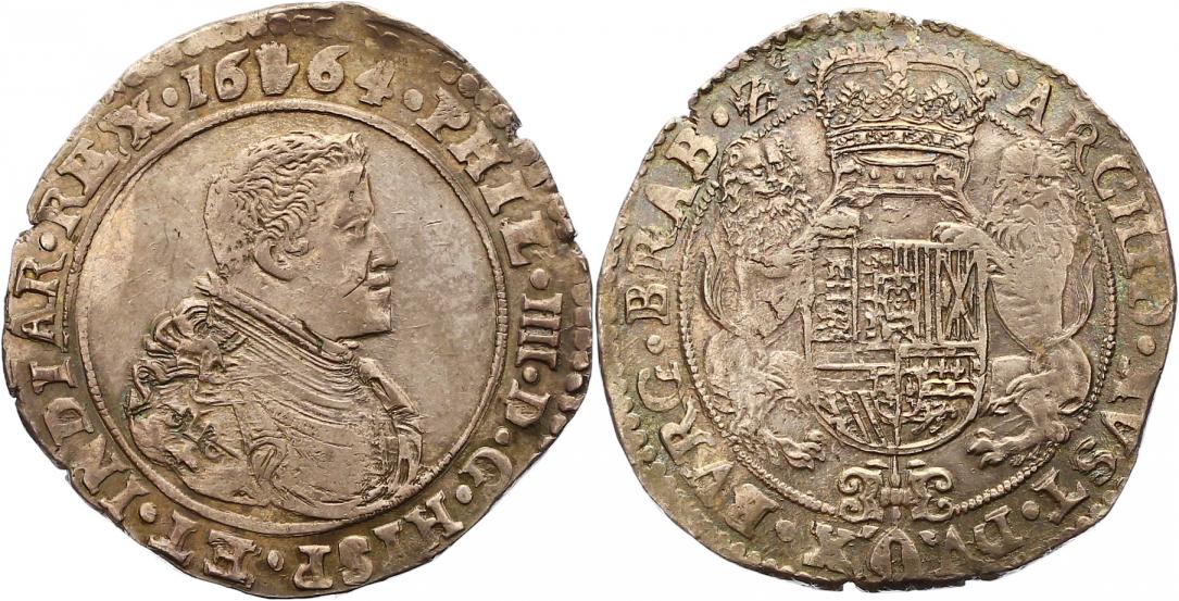 Foto Belgien-Brabant Dukaton 1664