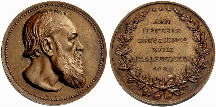 Foto Belgien- Flandern Bronzemedaille 1881