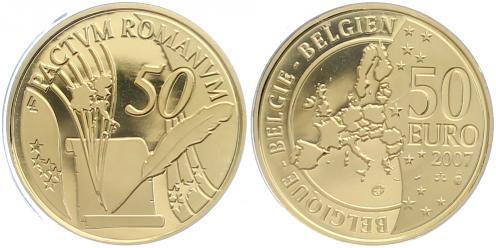 Foto Belgien, Königreich 50 Euro Gold 2007