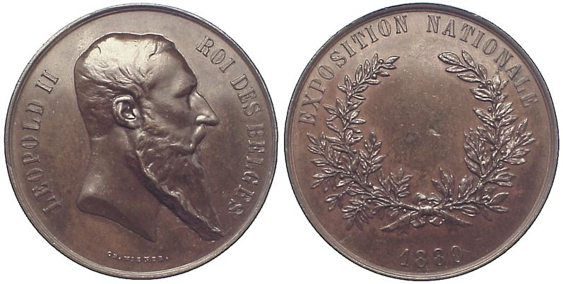 Foto Belgien-Königreich Bronzemedaille 1880