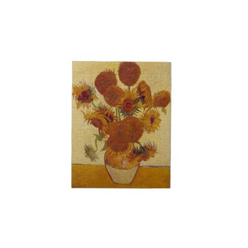 Foto Bella arte del vintage de los girasoles de Van Gog Puzzles Con Fotos