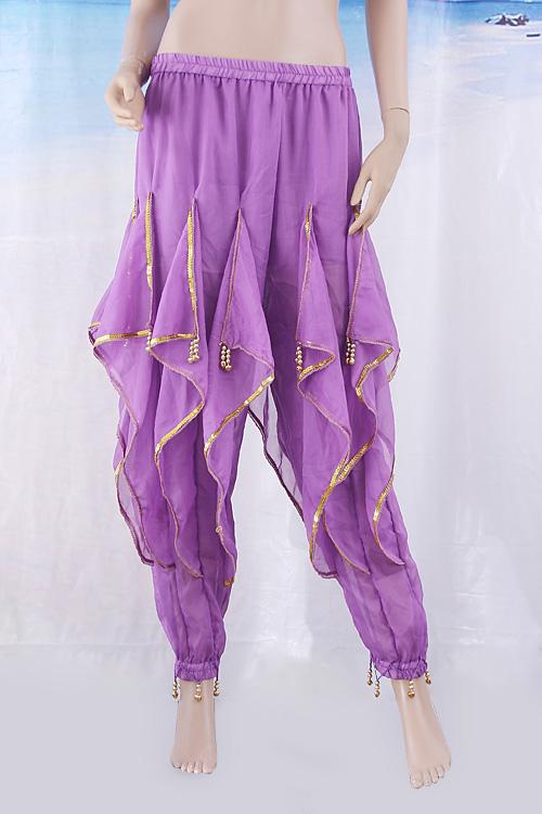 Foto Belly Dance Rotation Pants Trousers Costumes Purple with