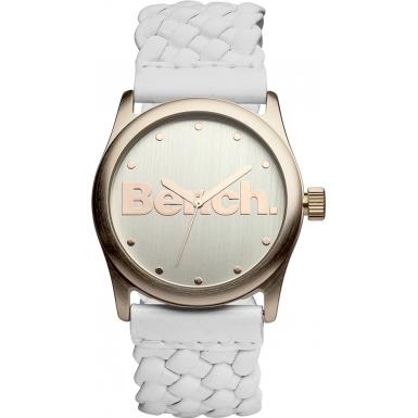 Foto Bench Ladies White Rose Gold Watch Model Number:BC0406RSWH
