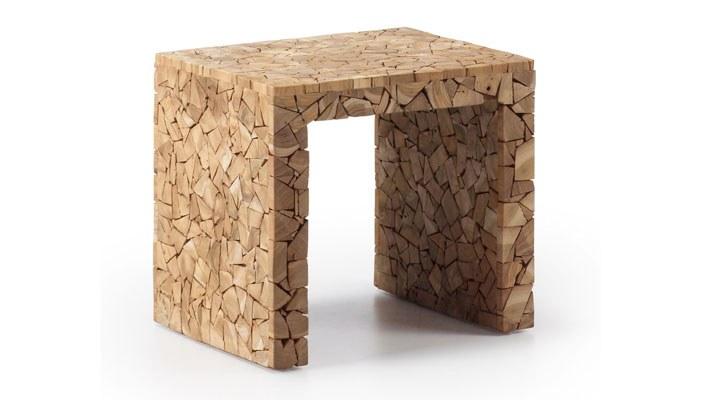 Foto Bench mesa de madera natural