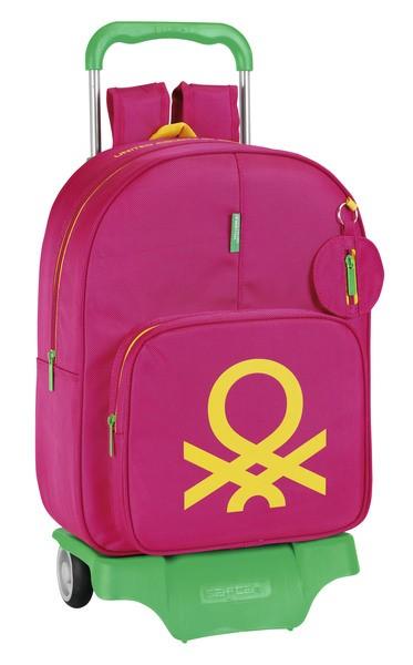 Foto Benetton pink - mochila grande con ruedas