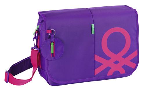Foto Benetton Purple - Bandolera Ordenador Portatil 15.6