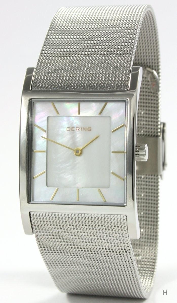 Foto Bering Slim Classic 10426-010 Rectangular Reloj de Mujer Correa de Ace