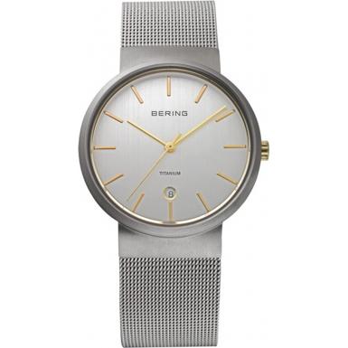 Foto Bering Time All Silver Mesh Watch Model Number:11036-004