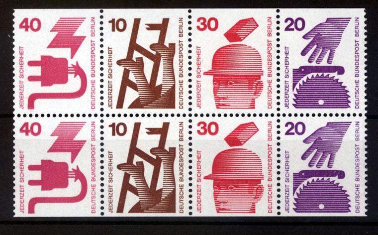 Foto Berlin 8 Werte, 10 Pf bis 40 Pf 1974
