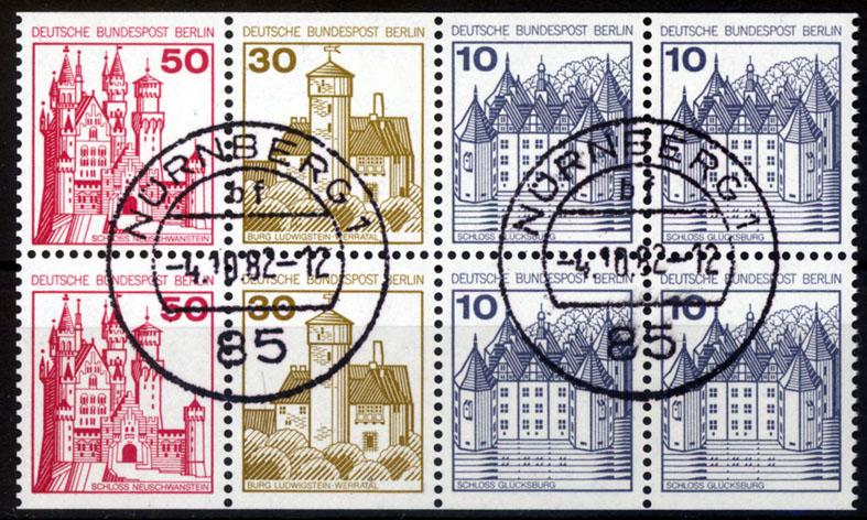 Foto Berlin 8 Werte, 10 Pf bis 50 Pf 1977