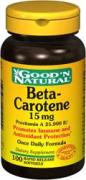 Foto beta carotene - beta caroteno 15 mg 25,000 i.u. 100 cápsulas