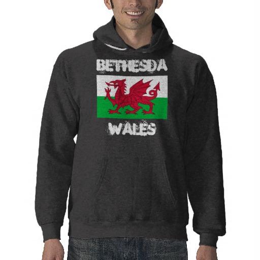 Foto Bethesda, País de Gales con la bandera Galés Sudadera