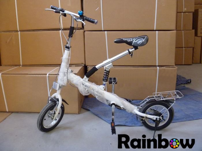 Foto bici plegable del nuevo diseño 2012, rueda 12 de “k” mini bici plegable de la forma,”