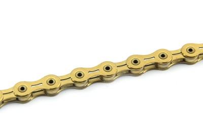 Foto Bicicleta: Cadena Kmc De Bicicleta X11sl Plata Dorado