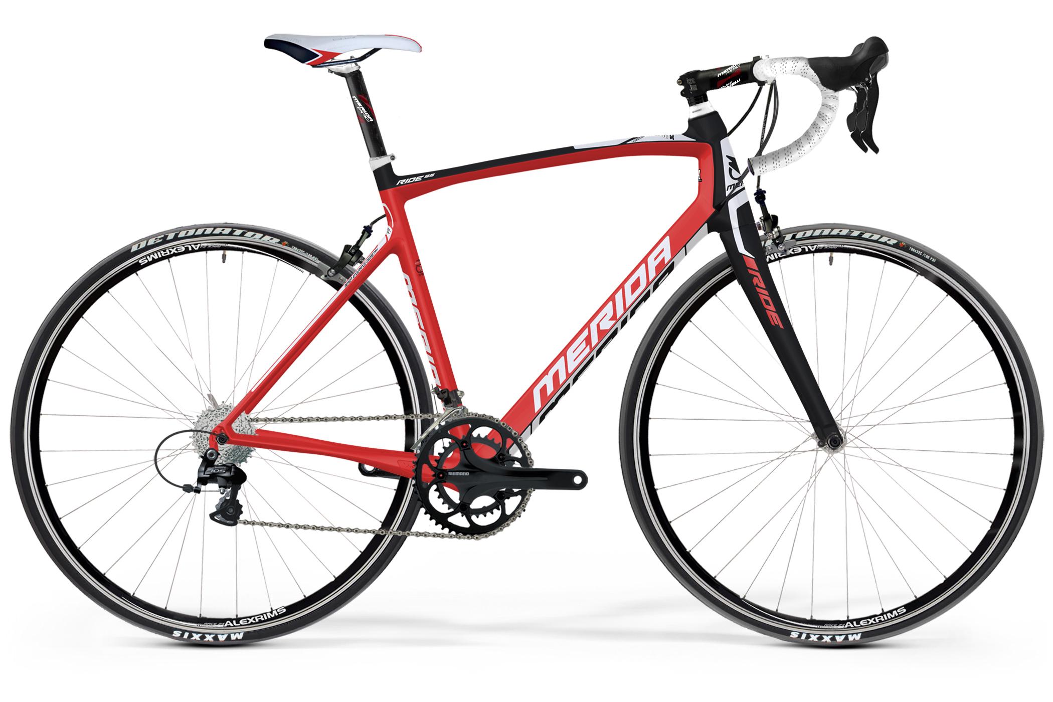 Foto Bicicleta de carrera Merida Ride Carbon 94 rojo/negro , 59 cm