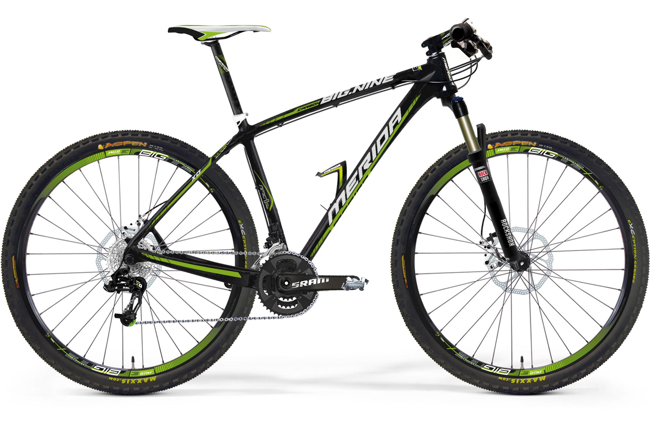 Foto Bicicleta de montaña Merida Big Nine Carbon XO-Edition negro par, ...