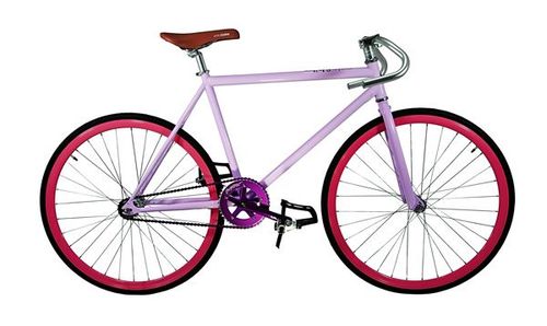 Foto Bicicleta Fixed Purple