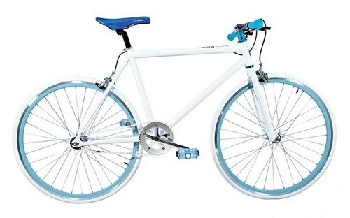 Foto Bicicleta Fixed White and Blue